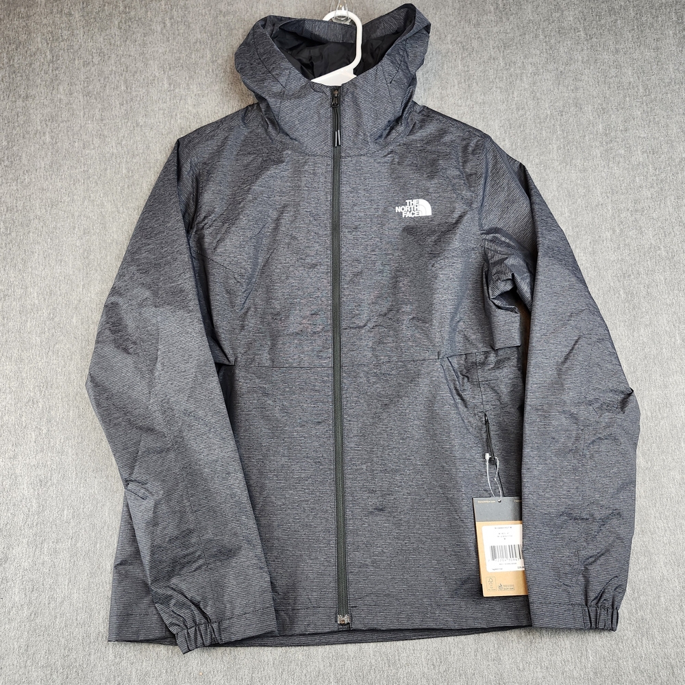 The North Face Women Medium Paze Rain Black Heather Jacket NWT